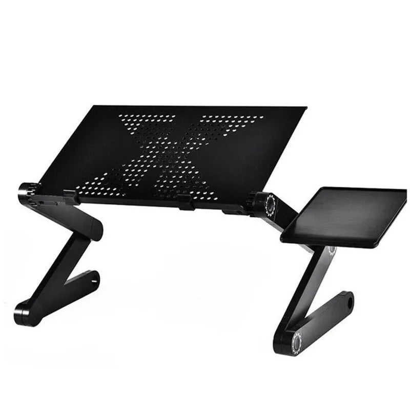 Adjustable Aluminum Laptop Table - Folding Bed Tray Computer Desk