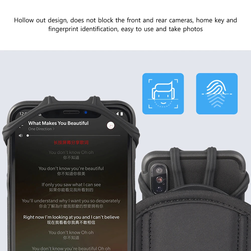 360-Degree Rotatable Running Armband Phone Holder