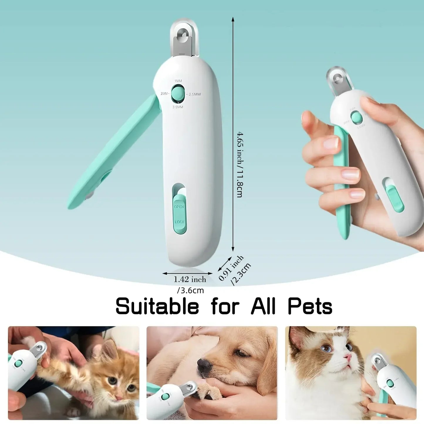 Adjustable Pet Nail Clippers for Cats and Dogs