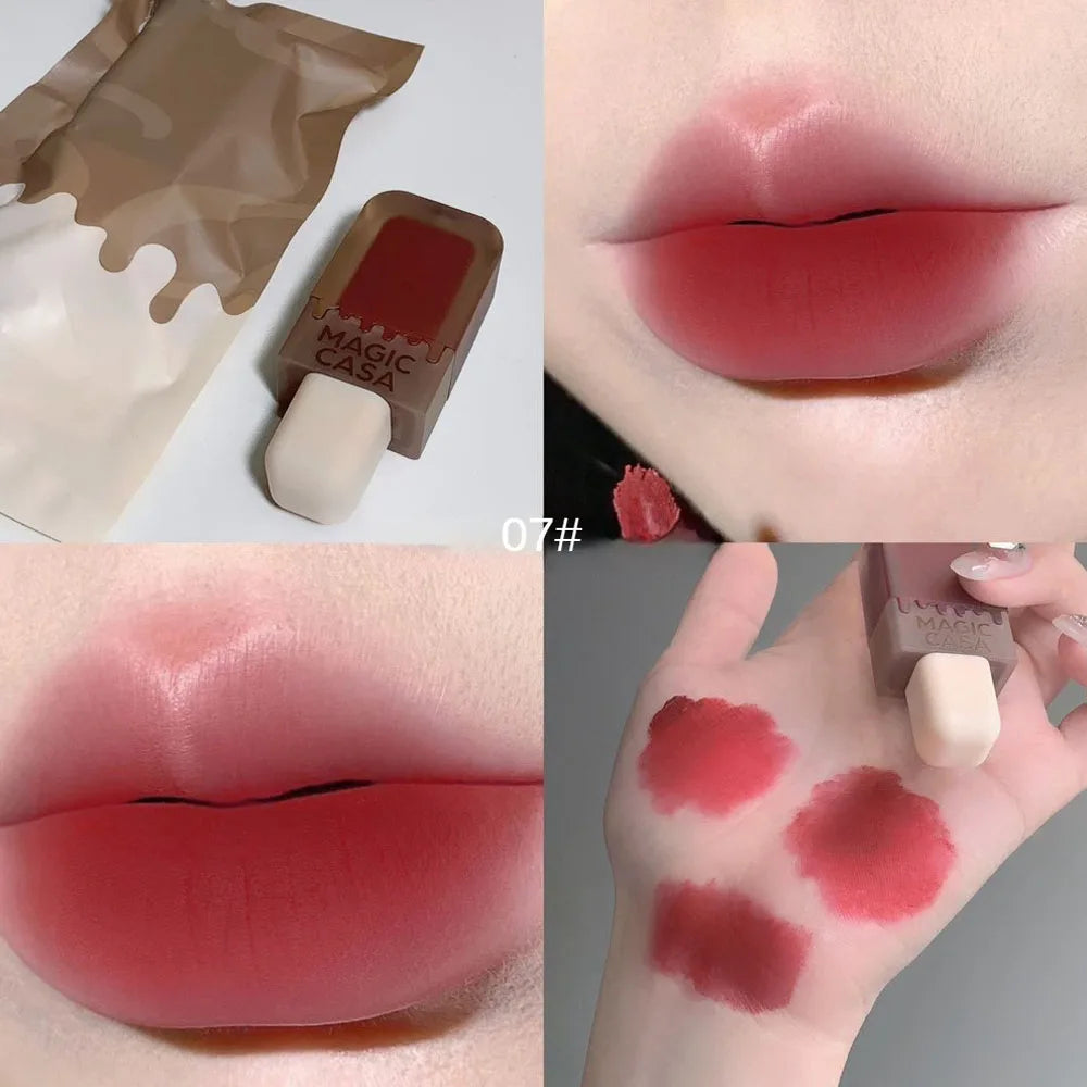 Chocolate Ice Cream Velvet Matte Lip Glaze