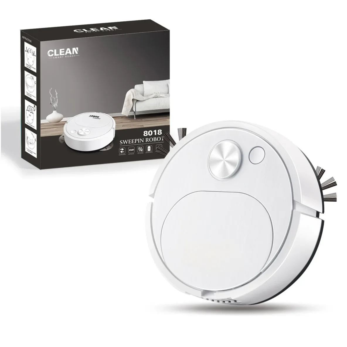 Smart USB 3-in-1 Robot Vacuum and Mop Cleaner