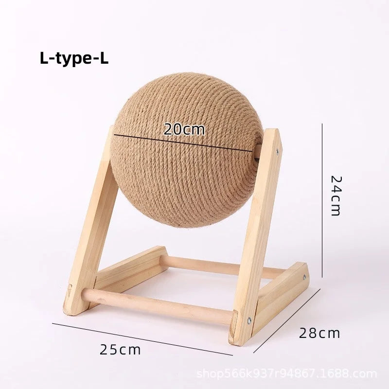 Sisal Rope Cat Scratching Ball Board Toy
