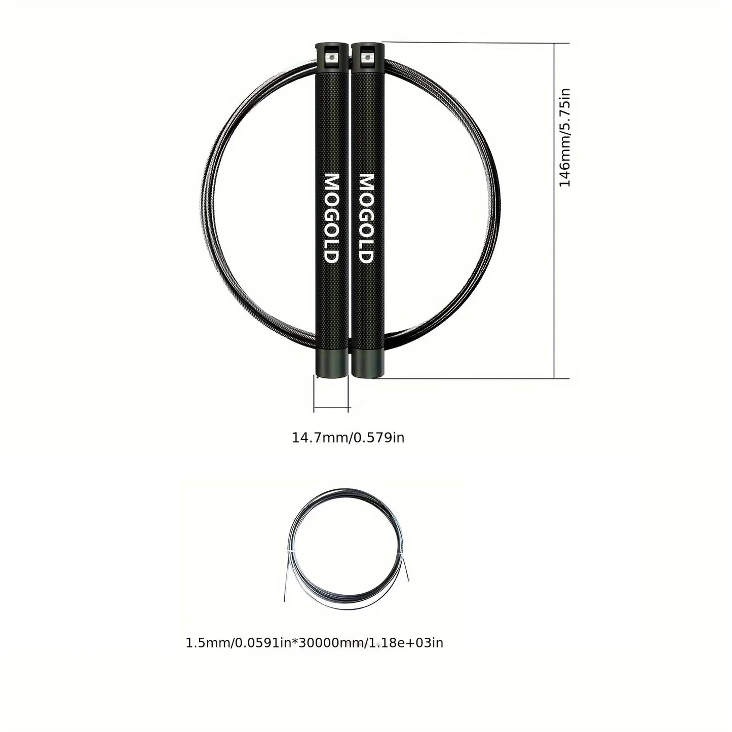 Aluminum Alloy Speed Skipping Rope - 3M Fitness Jump Rope