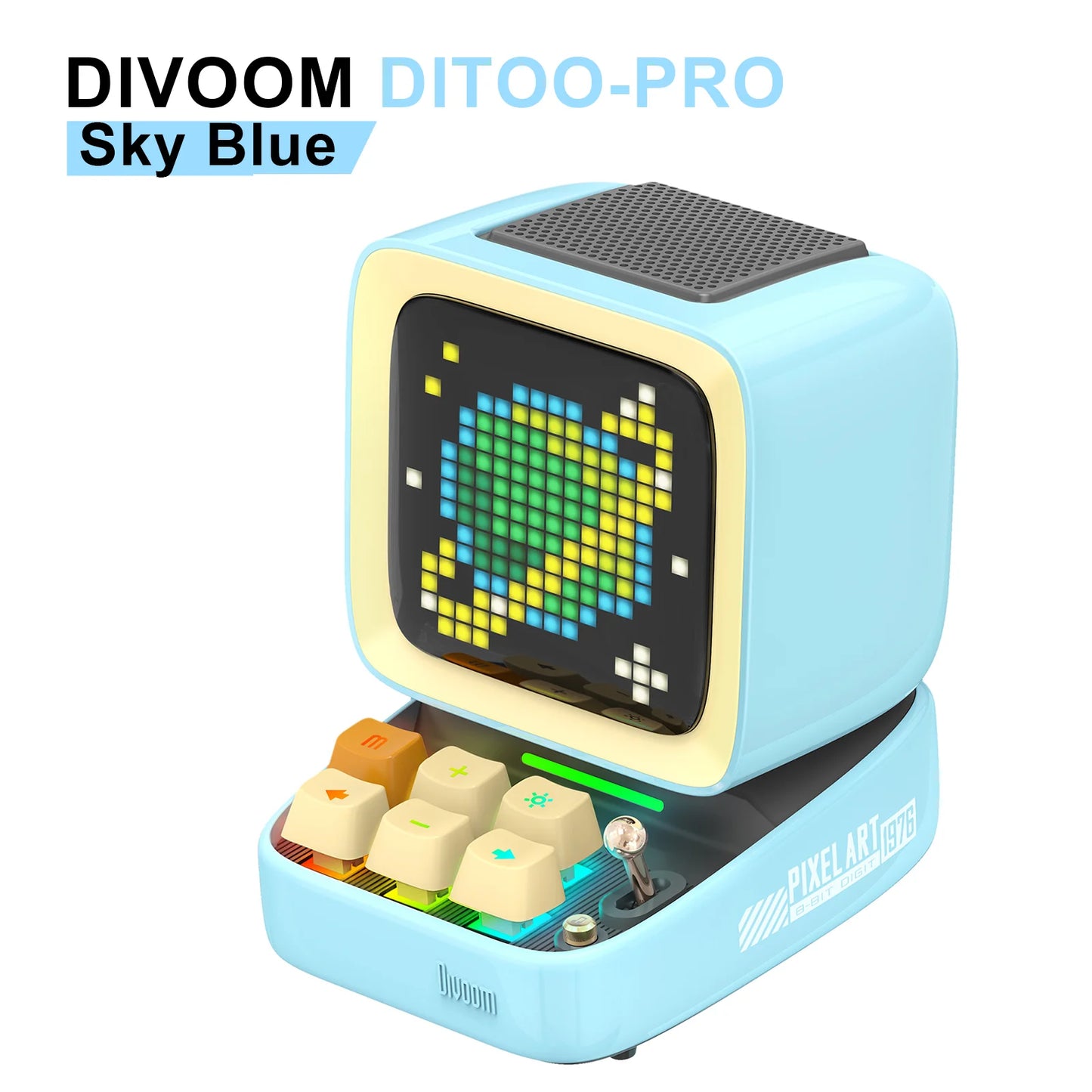 Divoom Ditoo-Pro Pixel Speaker - Retro Bluetooth Alarm Clock Display