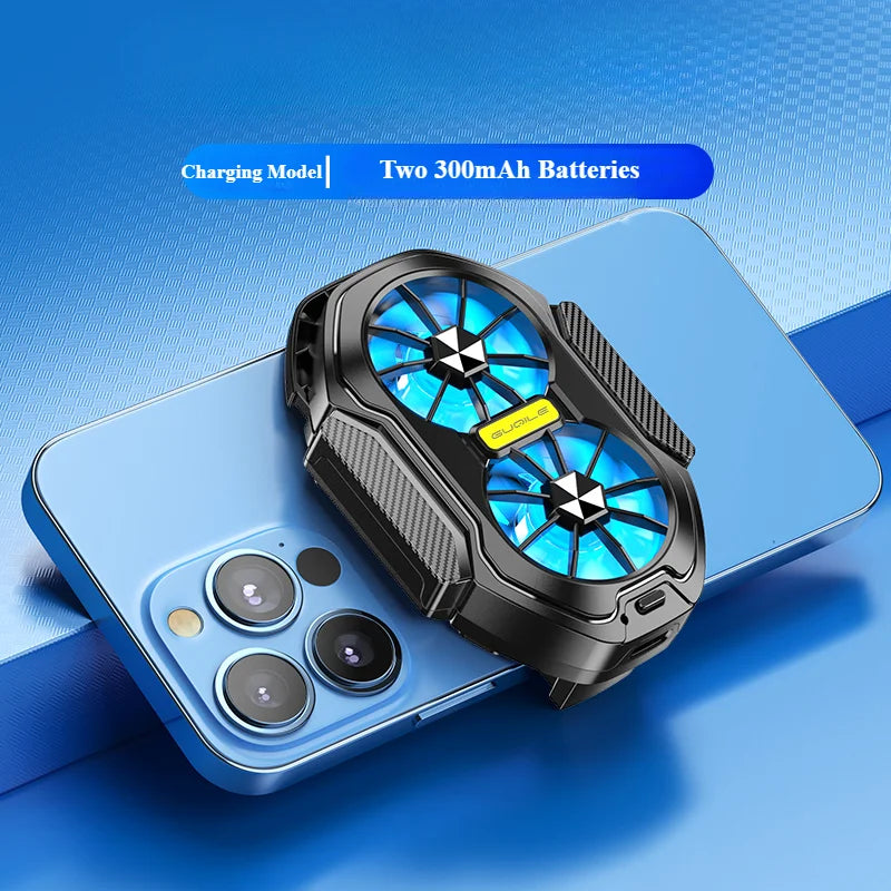 FS01 Dual Fan Rechargeable Phone Cooler Clip