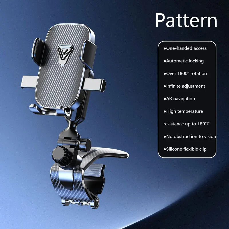 Gravity Dashboard Crocodile Clip Phone Mount for Car Navigation
