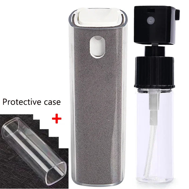 2-in-1 Microfiber Screen Cleaner Spray Bottle and Cloth