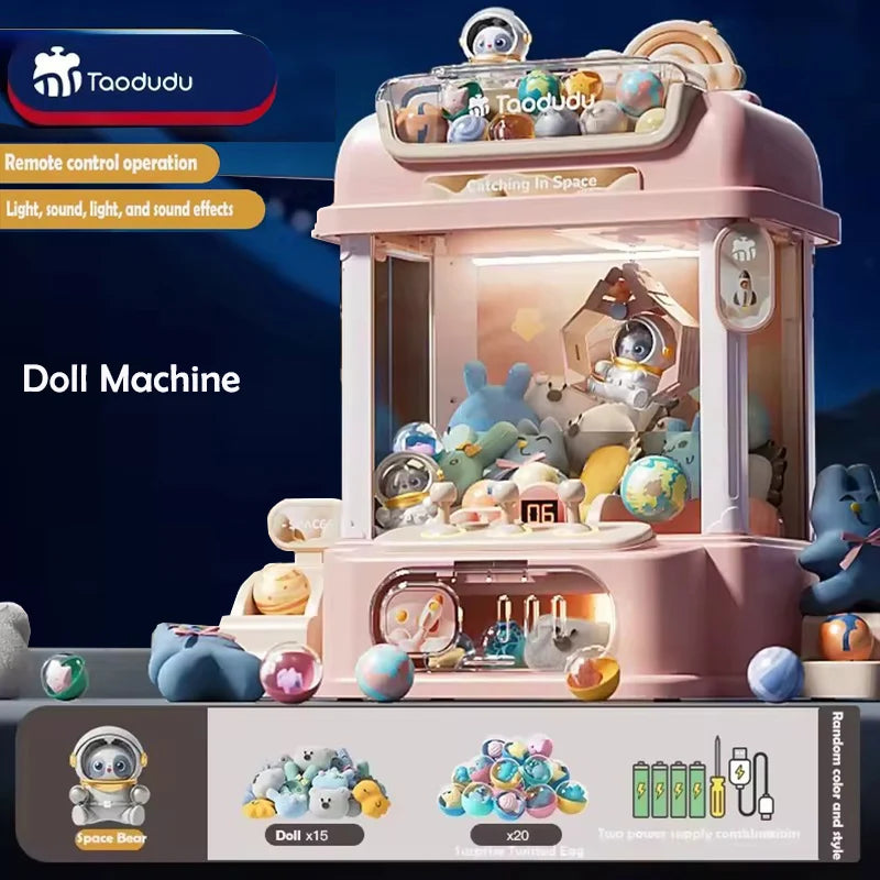 Mini Claw Crane Machine Toy - DIY Coin Operated Doll Game