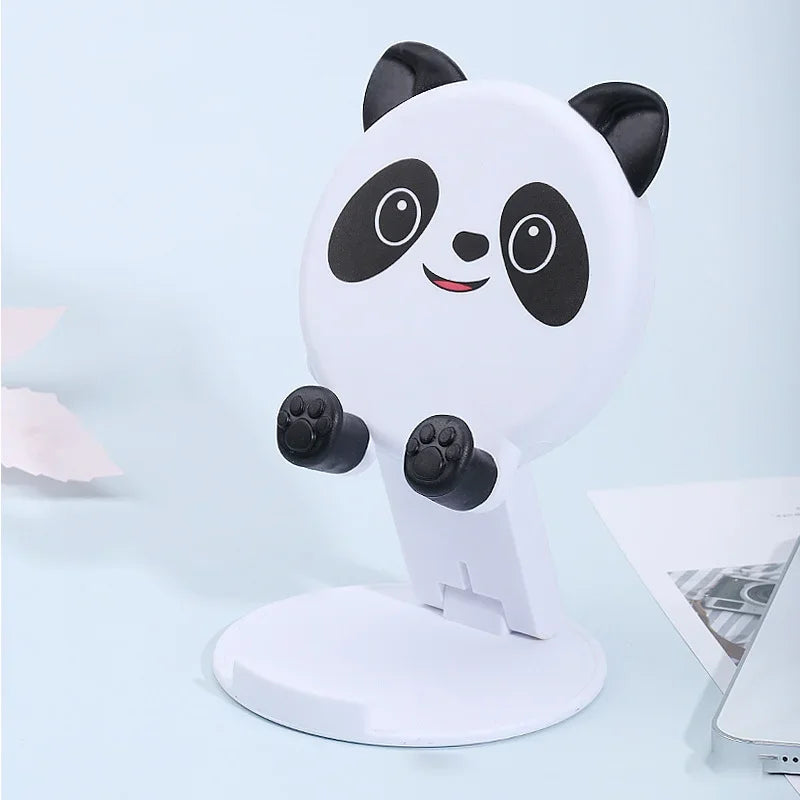 Foldable Cartoon Phone Holder - Adjustable Desktop Tablet Stand