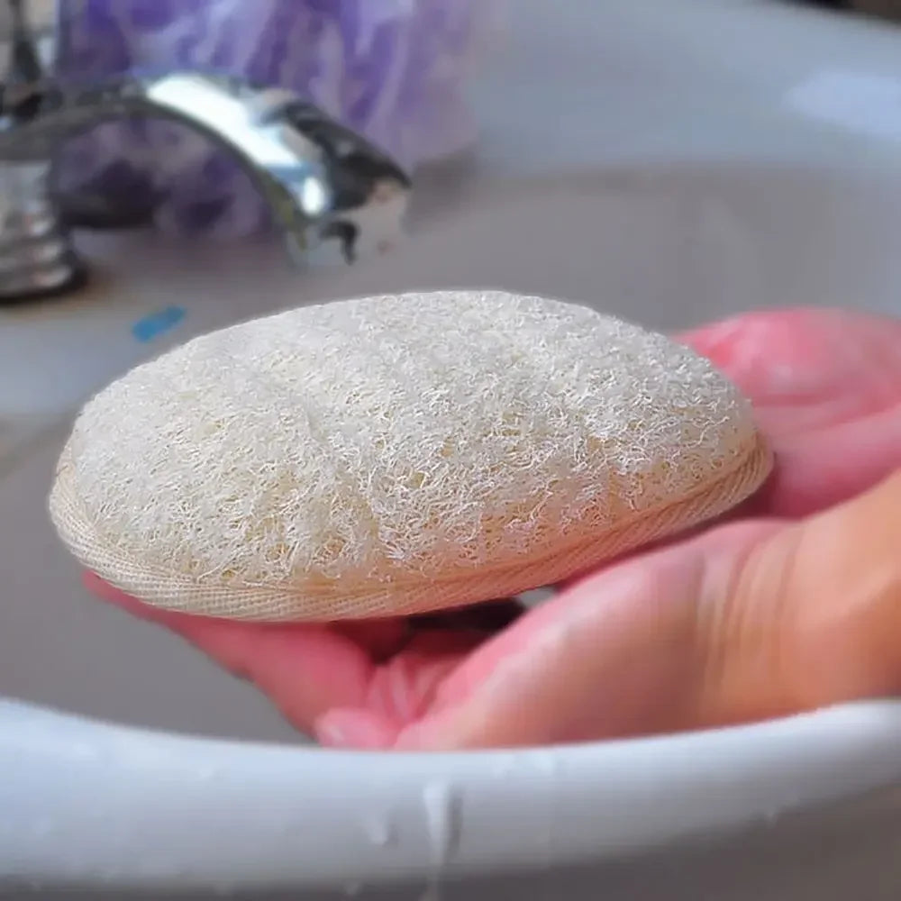 Natural Loofah Body Scrub Sponge - Deep Cleaning Bath Tool