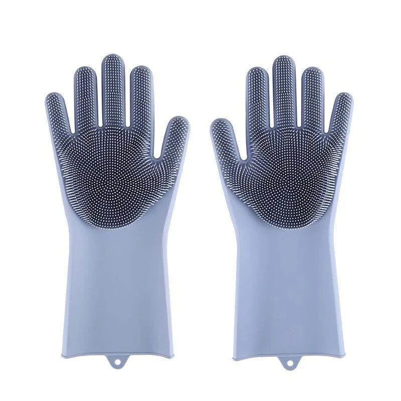 Rubber Pet Grooming Cleaning Glove for Bath Time