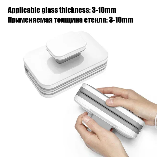 Double-Sided Magnetic Window Cleaner Glass Scraper