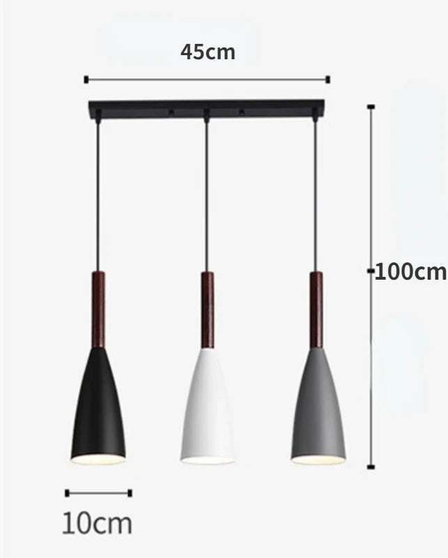 Modern 3-Head Nordic Pendant Light Fixture