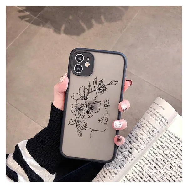 Retro Abstract Geometry Anti-Fall iPhone Case
