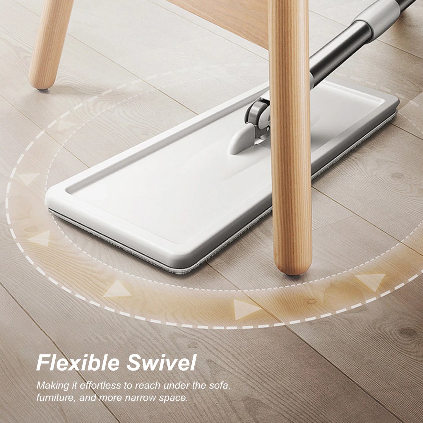 Microfiber Mop with Bucket and Washable Refill Pads