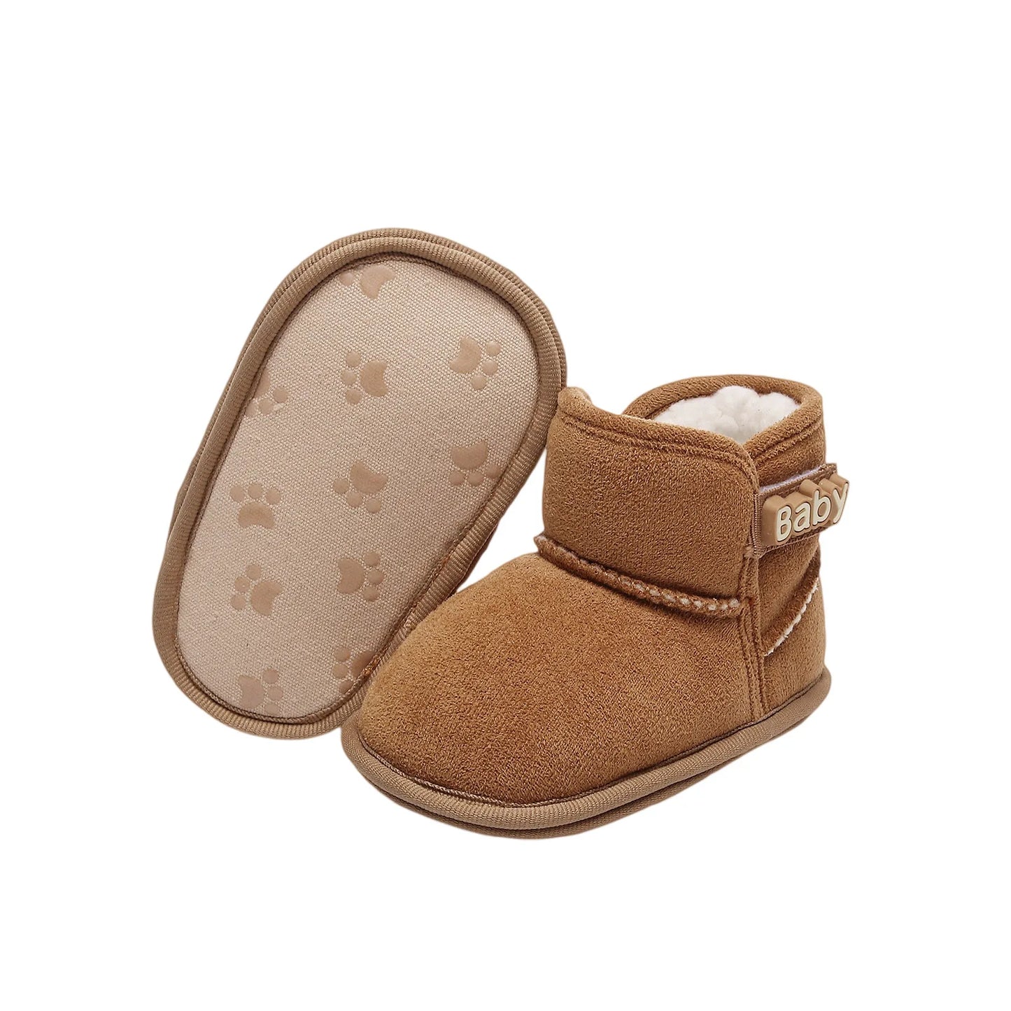Winter Baby Ankle Boots - Non-Slip Fleece Warm Toddler Shoes