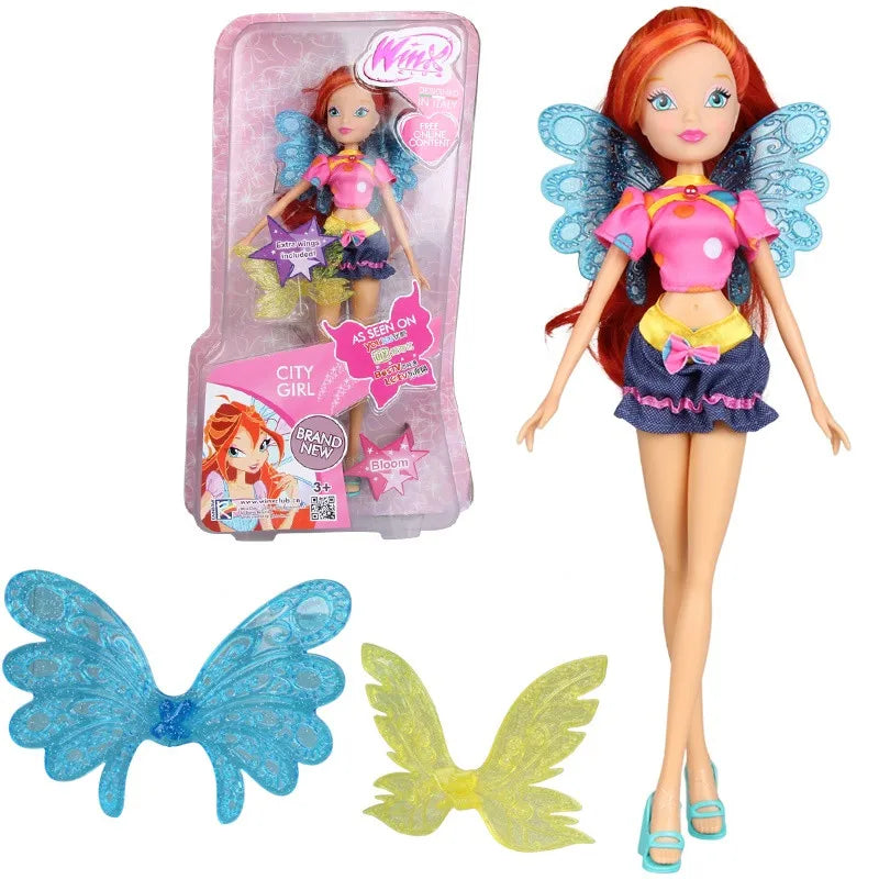 Colorful Fairy Doll Action Figure - 26cm Bloom Style Toy