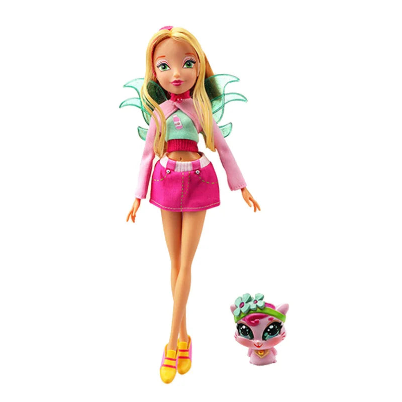 Colorful Fairy Doll Action Figure - 26cm Bloom Style Toy