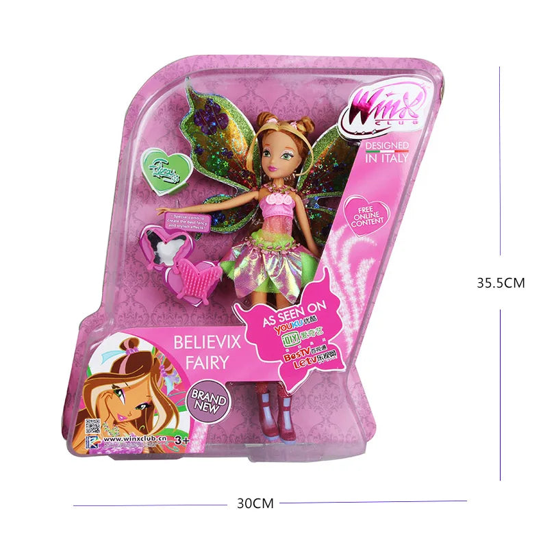 Colorful Fairy Doll Action Figure - 26cm Bloom Style Toy