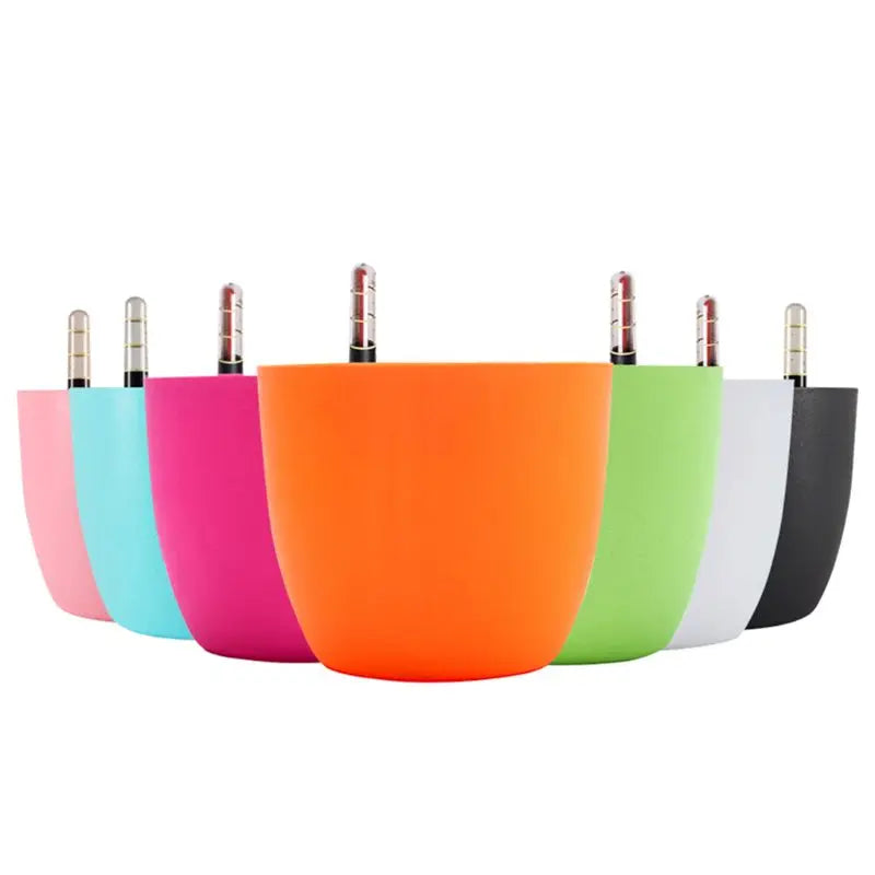Self-Watering Indoor Planter Pot with Water Level Indicator