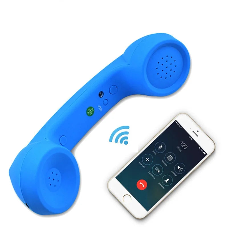 Wireless Retro Bluetooth Handset - Pop Phone Receiver for Devices