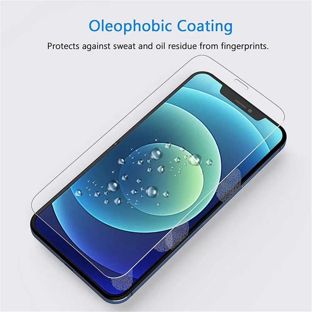 4 Piece iPhone Protective Glass Set - Screen Coverage for Daily Use