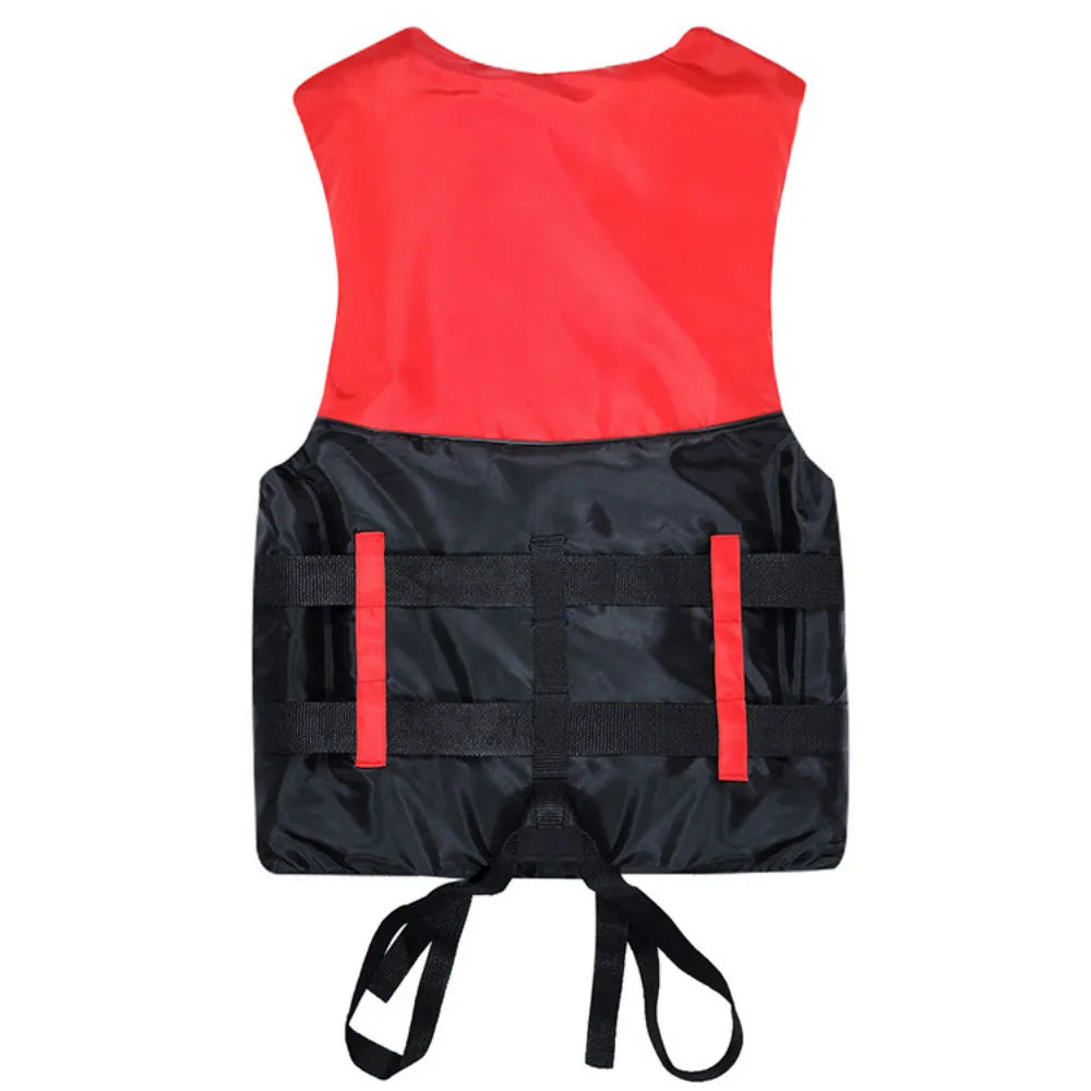 Swimming and Boating Life Jacket Vest with Whistle - S to XXXL