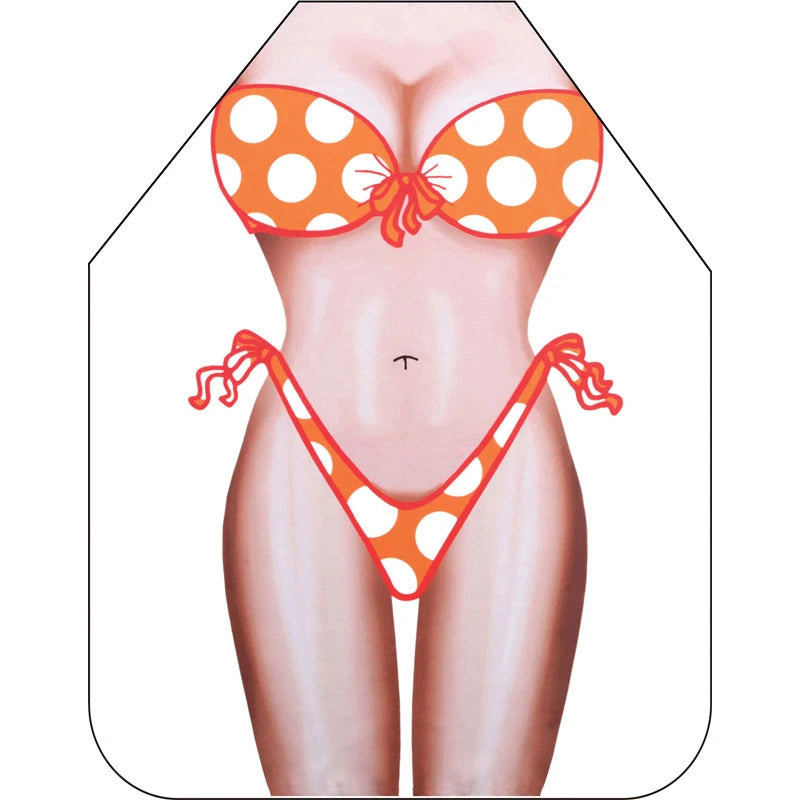 3D Cartoon Sleeveless Kitchen Apron for BBQ and Cooking