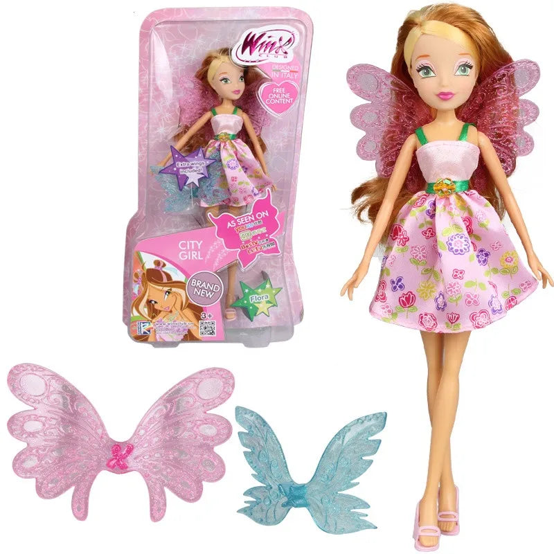Colorful Fairy Doll Action Figure - 26cm Bloom Style Toy