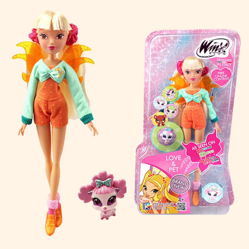 Colorful Fairy Doll Action Figure - 26cm Bloom Style Toy
