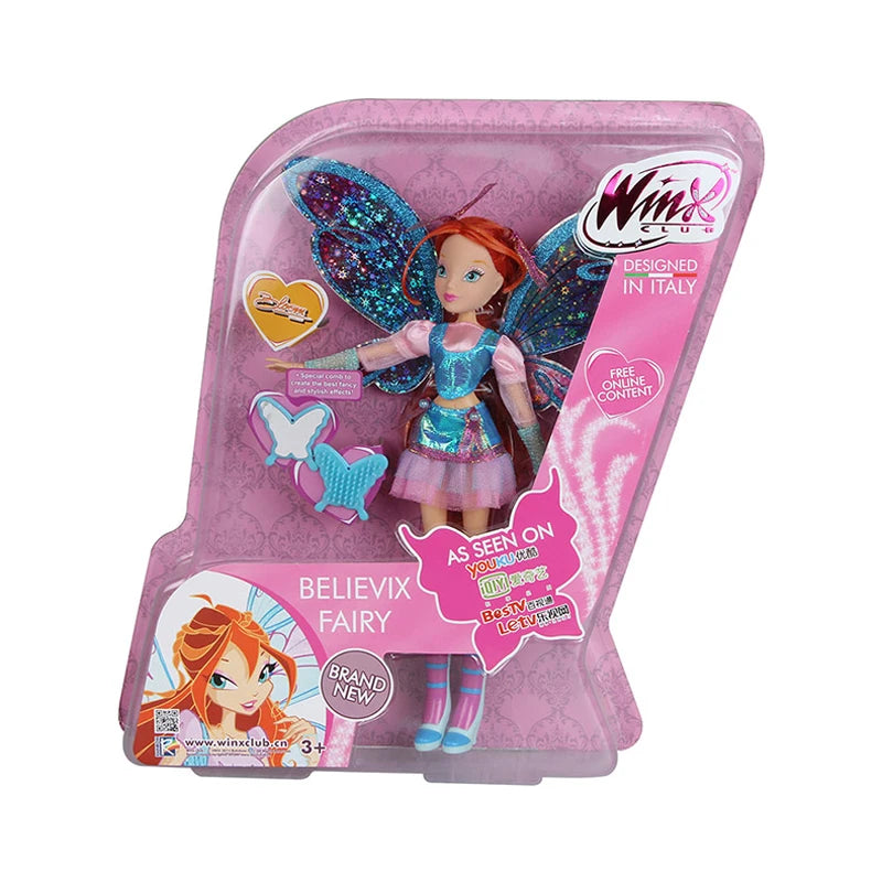 Colorful Fairy Doll Action Figure - 26cm Bloom Style Toy
