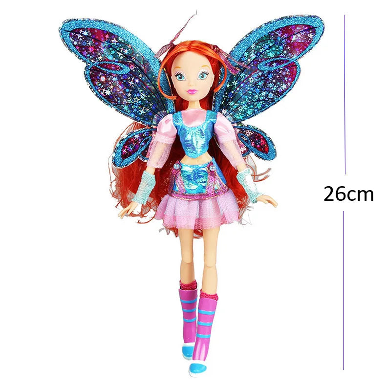 Colorful Fairy Doll Action Figure - 26cm Bloom Style Toy