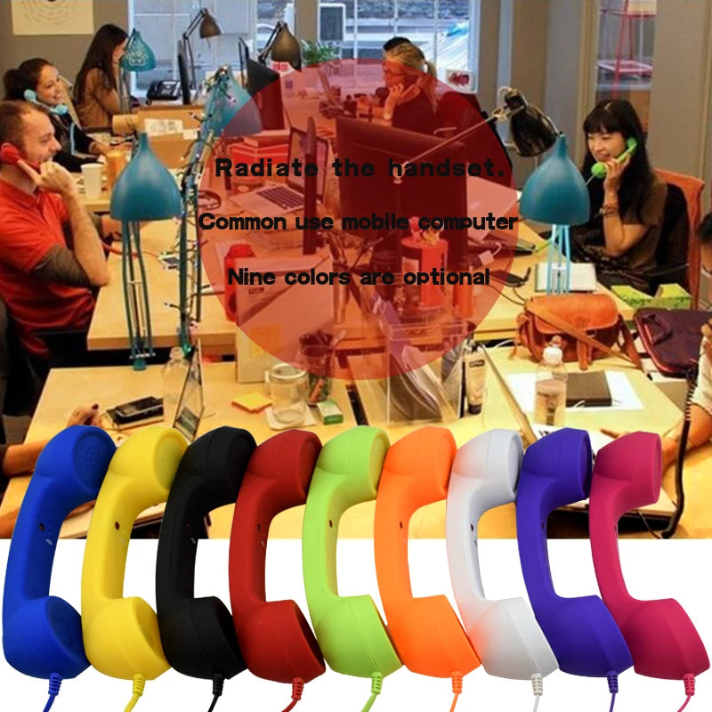 Wireless Retro Bluetooth Handset - Pop Phone Receiver for Devices