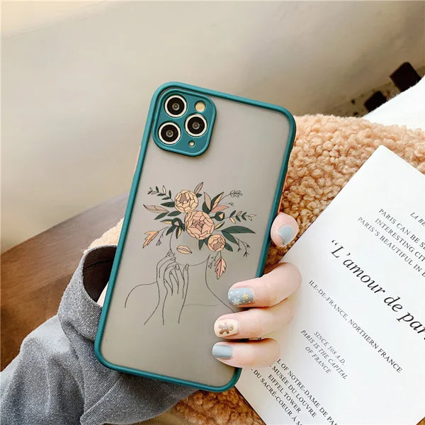 Retro Abstract Geometry Anti-Fall iPhone Case