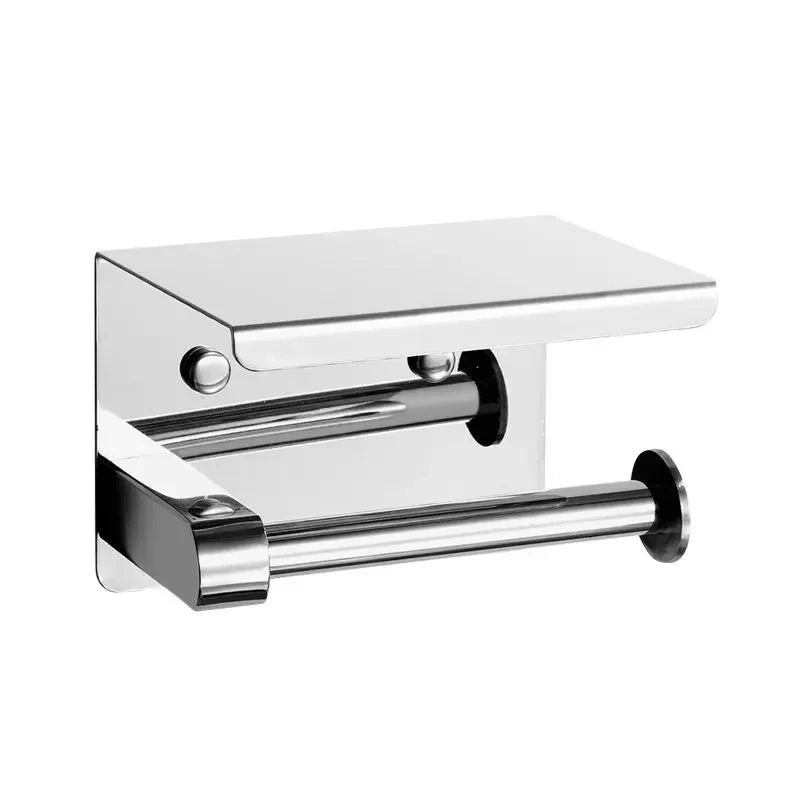 Stainless Steel No-Drill Bathroom Paper Holder