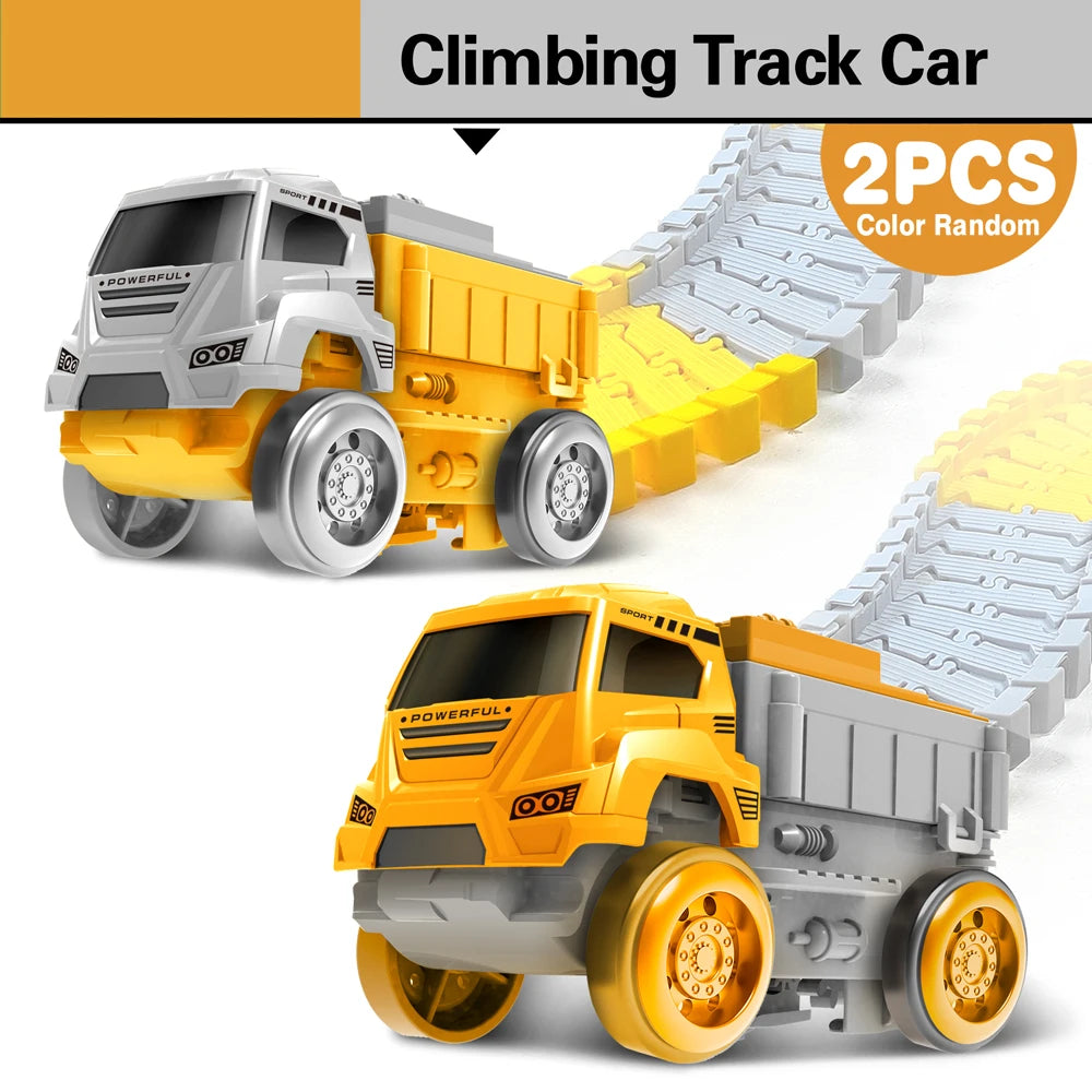 Magic Climbing Track Train Toy - Engineering Car Learning Set