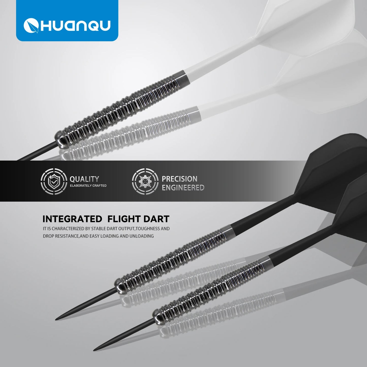 Huanqu Six Needle Dart Set - Aluminum Shaft Training Game Kit