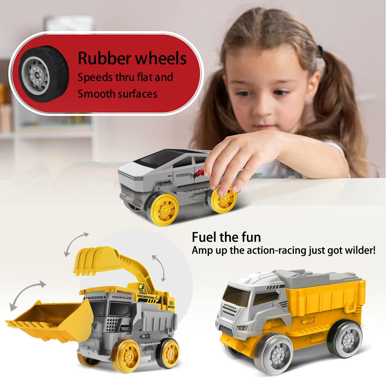 Magic Climbing Track Train Toy - Engineering Car Learning Set