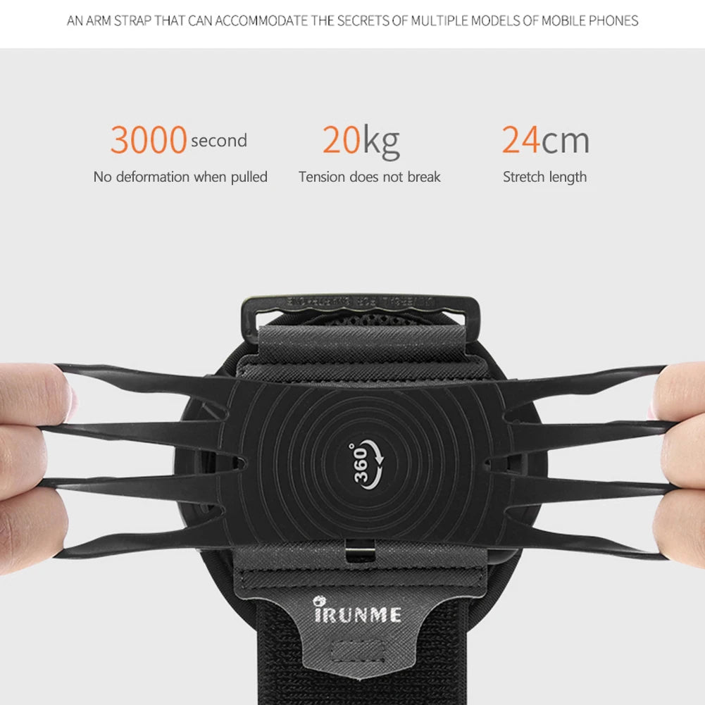 360-Degree Rotatable Running Armband Phone Holder