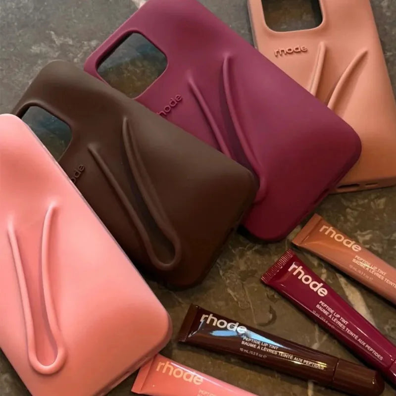 Lemontini Silicone iPhone Case - Makeup Lip Glaze Style Cover