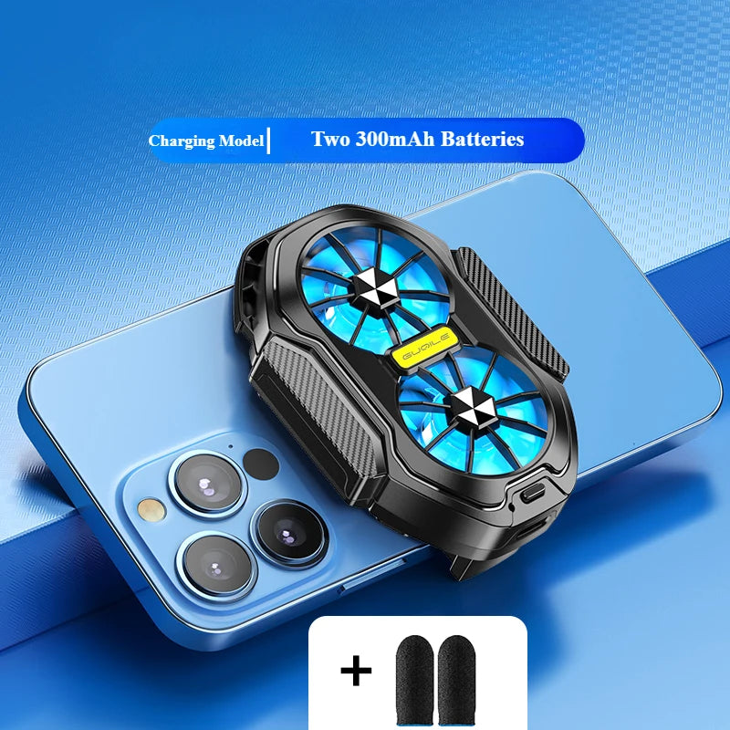FS01 Dual Fan Rechargeable Phone Cooler Clip