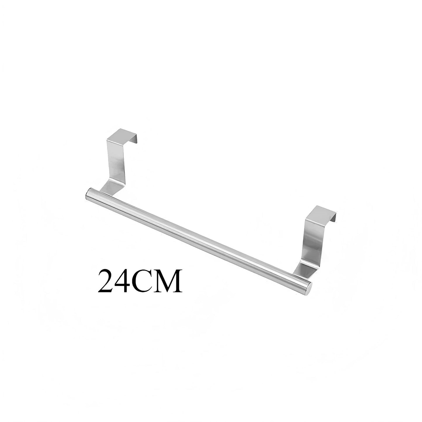 Over-Cabinet Stainless Steel Towel Rack - Punch-Free Design