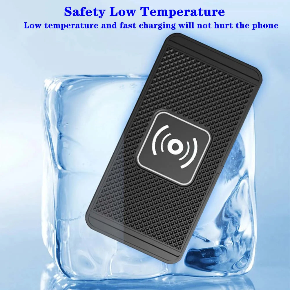 15W Wireless Car Charger Pad Stand for iPhone and Samsung