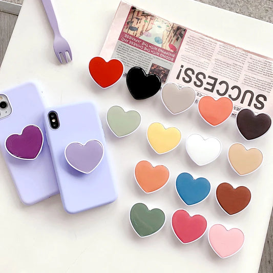 Heart-Shaped Universal Phone Grip Socket Stand