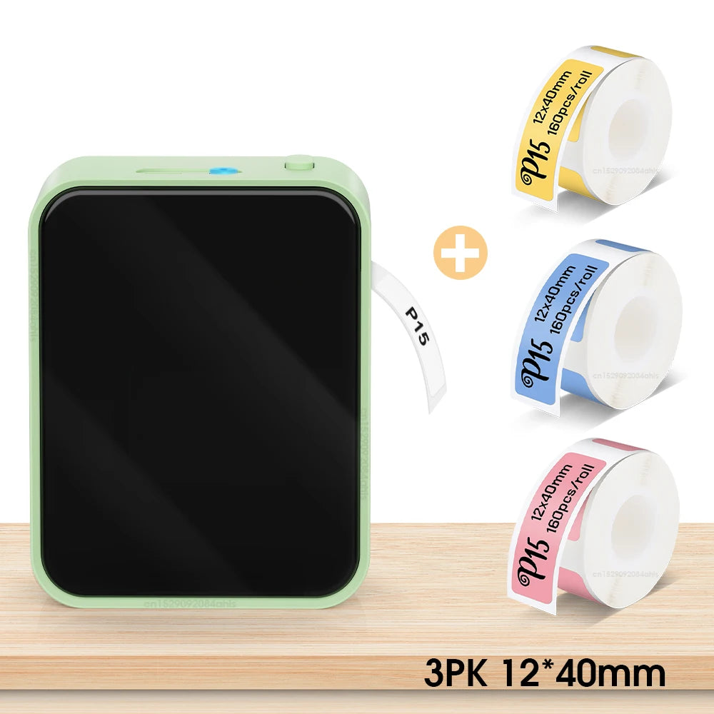Marklife P15 Bluetooth Label Printer - Portable Inkless Sticker Maker
