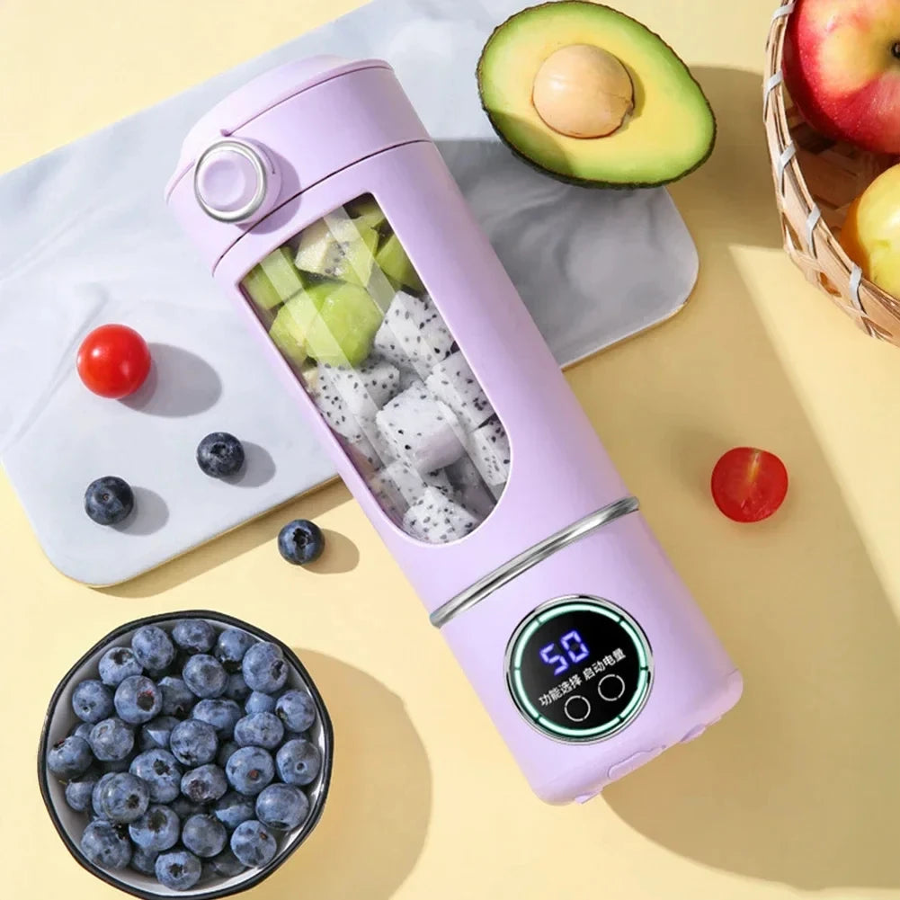 Stainless Steel 700ml Electric Blender Bottle with 12 Blades