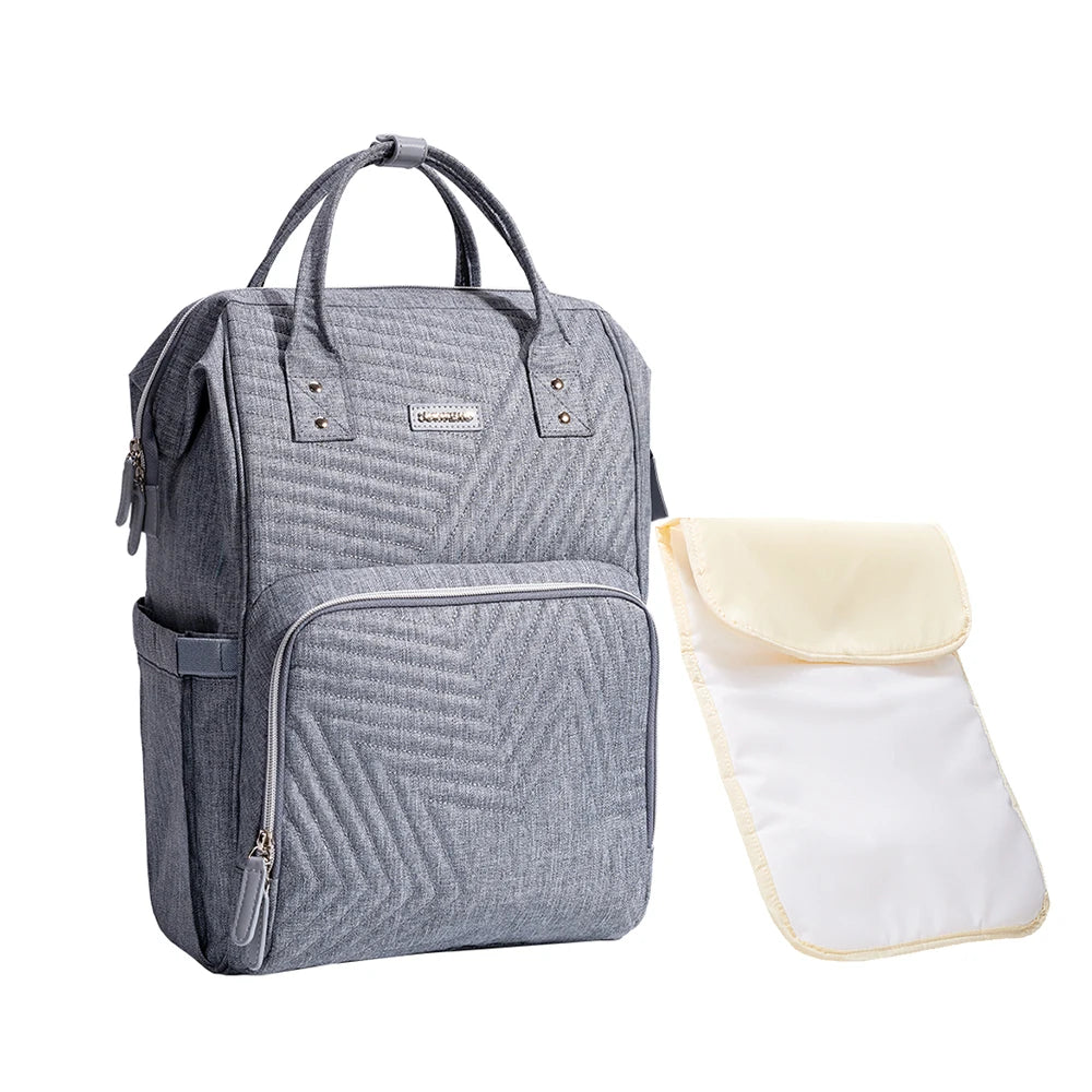 Travel Diaper Bag Backpack - Large Mommy Organizer with Zipper