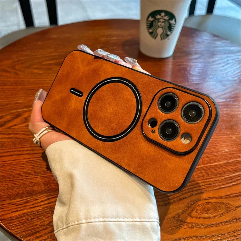 Magnetic Wireless Charging iPhone Case - Shockproof Bumper Cover