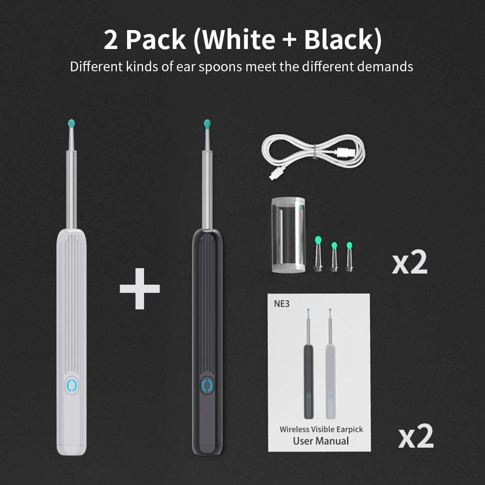 NATFIRE NE3 Wireless Ear Cleaner with Camera and LED