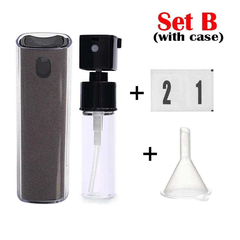 2-in-1 Microfiber Screen Cleaner Spray Bottle and Cloth
